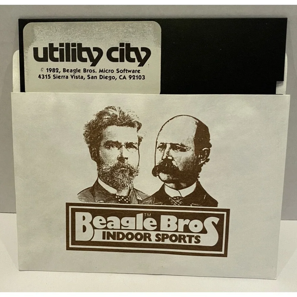 Beagle Bros Utility City Apple II 1982 Floppy Disk Brothers